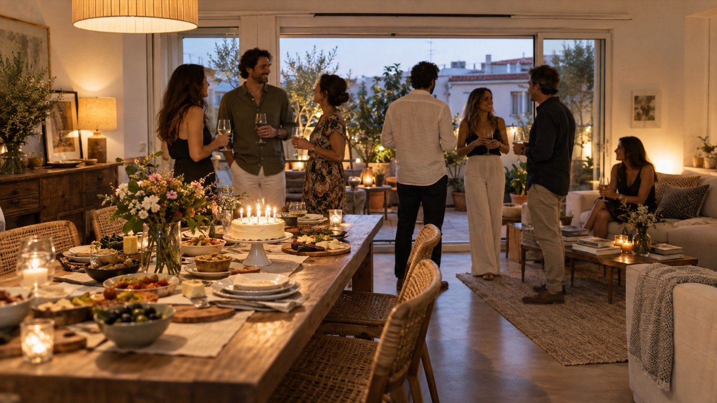Catering a domicilio en Las Rozas, con un espacio preparado para recibir al grupo